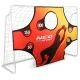 Neo-Sport Football Goal 245 x 155 x 80 cm with Target Wall