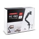 Maclean MC-860 Desk Monitor Mount, 13\"-27\", 8 kg, Black