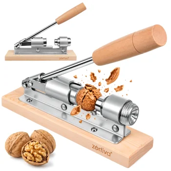 Zortiva adjustable nutcracker with wooden base