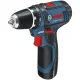 Bosch GSR 12V-15 Professional Cordless Drill Driver, 2x 2.0 Ah