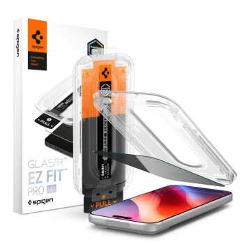Spigen Glas.tR EZ Fit Pro Privacy Tempered Glass for iPhone 18 Pro