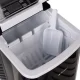 Ruhhy 00025565 Ice Maker 12kg/24h, Black Inox