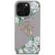 Guess Grained Roses Big 4G Logo Case for iPhone 16 Pro - Purple