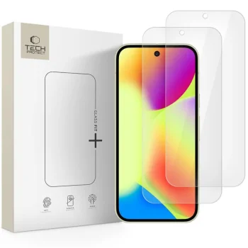 Tech-Protect Glass Fit+ Tempered Glass for Google Pixel 9 / 9 Pro (2-pack) - Transparent