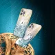 Kingxbar Phoenix Case for iPhone 14 Plus with Crystals, Gold and Blue