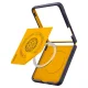 Spigen Nano Pop MagSafe Case for Samsung Galaxy Z Flip 8, Navy Blue and Yellow