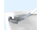 Silicone Toilet Brush with Wall Mount, Blue