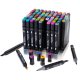 Double-Sided Alcohol Markers in Case 80 pcs + Stand