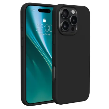 Etteri Silicone Case for iPhone 16 Pro Max, Black