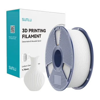 Sunlu PLA Classic White 3D Printer Filament 1.75mm 1kg