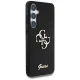 Guess Fixed Glitter Big 4G Metal Logo Case for Samsung Galaxy S25+ Black
