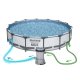 Bestway 56488 Above Ground Frame Pool Set 457 x 107 cm, 18-in-1 Kit