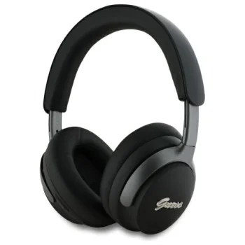 Belaidės Bluetooth ANC ausinės Guess Metal Script Logo GUBHC22PSFCSMK, juodos
