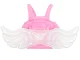 Inflatable kids\' life vest with wings, pink