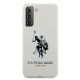 Samsung Galaxy S21+ Plus (SM-G996B) US Polo Silicone Logo Case Cover (USHCS21MSLHRWH), White