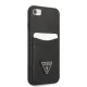 Guess GUHCI8PSATPK Saffiano Triangle Case for iPhone 7/8/SE Black