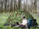 2-Person Camping Tent with Mosquito Net and Bag, Camouflage
