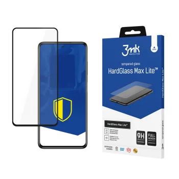 3mk HardGlass Max Lite Tempered Glass for Xiaomi POCO X3, Black