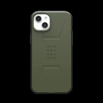 Apple iPhone 15 Plus 6.7'' UAG Civilian Magsafe Hard Case Cover, Olive