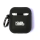 Karl Lagerfeld Silicone Ikonik Case for AirPods 1/2 Black