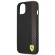 Apple iPhone 14+ Plus Ferrari Carbon Hard Case Cover, Black (Fehcp14maxbk)