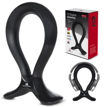 Maclean MCTV-920 DVB-T/T2 HEVC Indoor TV Antenna with Headphone Stand
