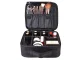 Travel Makeup Organizer Bag with Dividers, Black
