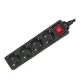 Maclean MCE194G Power Strip with Switch, 4 Outlets, 5m, 3500W