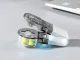 Compact Pill Popper for Blister Packs, Black/White
