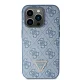 Guess iPhone 14 Pro Case Crossbody 4G Metal Logo, Blue