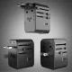 SBS Universal GaN Travel Adapter 70W, 3xUSB-C / 2xUSB-A, Black