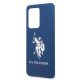 Samsung Galaxy S20 Ultra (SM-G988F) US Polo Silicone Collection Case Cover (USHCS69SLHRNV), Navy