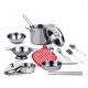 Kids Kitchen Cooking Utensils Set (Pot, Frying pan, Ladle, Spatula, etc.) Toy Kitchenware Kit