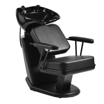 Hairdressing Wash Unit Gabbiano Madryt, Black