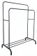 Large Double Clothing Rack with Shoe Shelf
