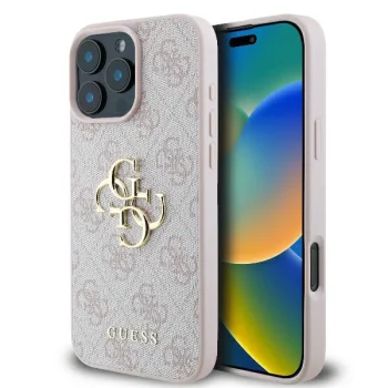Guess iPhone 16 Pro Case 4G Big Logo, Pink