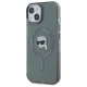 Karl Lagerfeld iPhone 15 Case HC MagSafe IML Metal K. Head, Black