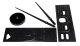 Stylish Wall Clock DIY 80-120 cm, Black