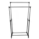 Double Clothing Rack on Wheels, Black