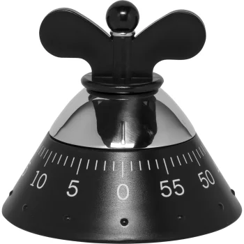 Mechanical Kitchen Timer Alessi A09 B, 60 Min, Black