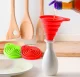 Silicone Collapsible Funnel, diameter 1 cm, Mix colors