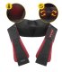 4FIZJO SHIATSU PRO+ Back Shoulder Neck Body Warming Pillow Massager, Black/Red