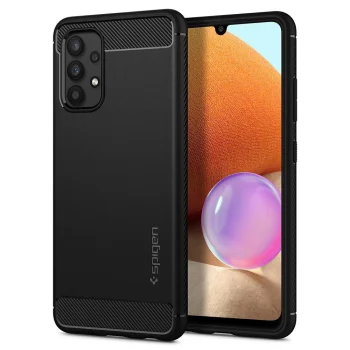 Spigen Rugged Armor Case for Samsung Galaxy A52 / A52s, Matte Black