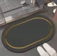 Quick-Dry Bathroom Mat, Black