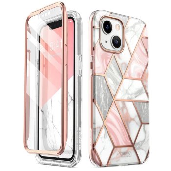 Supcase Cosmo Case for iPhone 14 Plus, Pink Marble