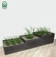 Raised Garden Bed Klasika Garden, Staircase, 225x75 cm, Brown
