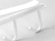 Under-Cabinet Kitchen Hanger with 6 Hooks, White
