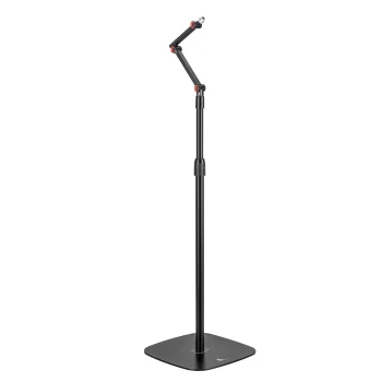 Maclean MC-337 Metal Microphone Stand, Adjustable Height, Black