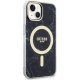 Guess iPhone 14 Case Marble MagSafe, Black