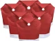 Christmas Chair Covers Santa Hat 6 Pcs Red